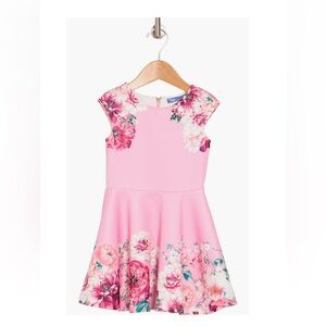 Truly Me Sparkly Pink and White Floral dress 4